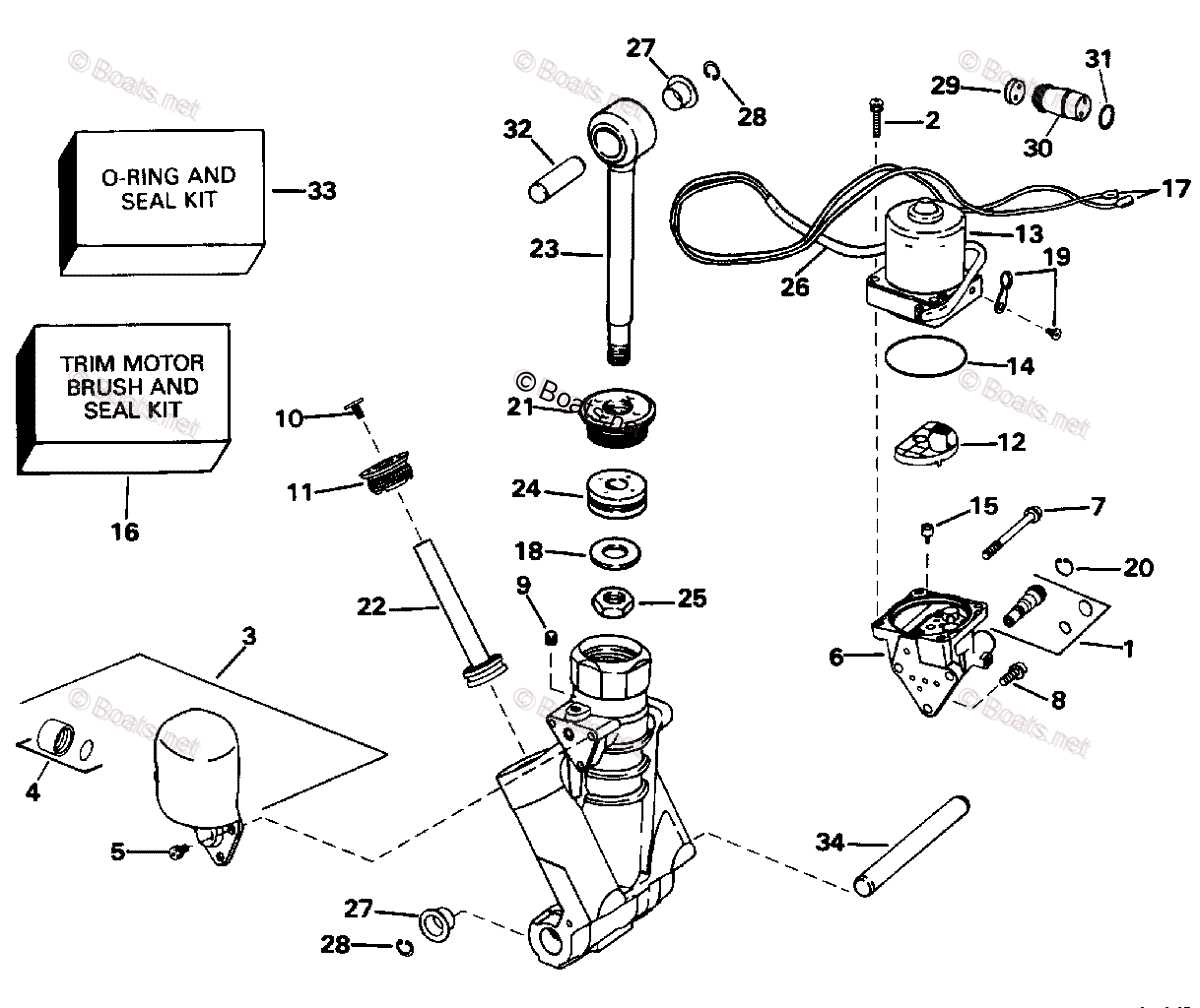 50 hp johnson outboard parts diagram