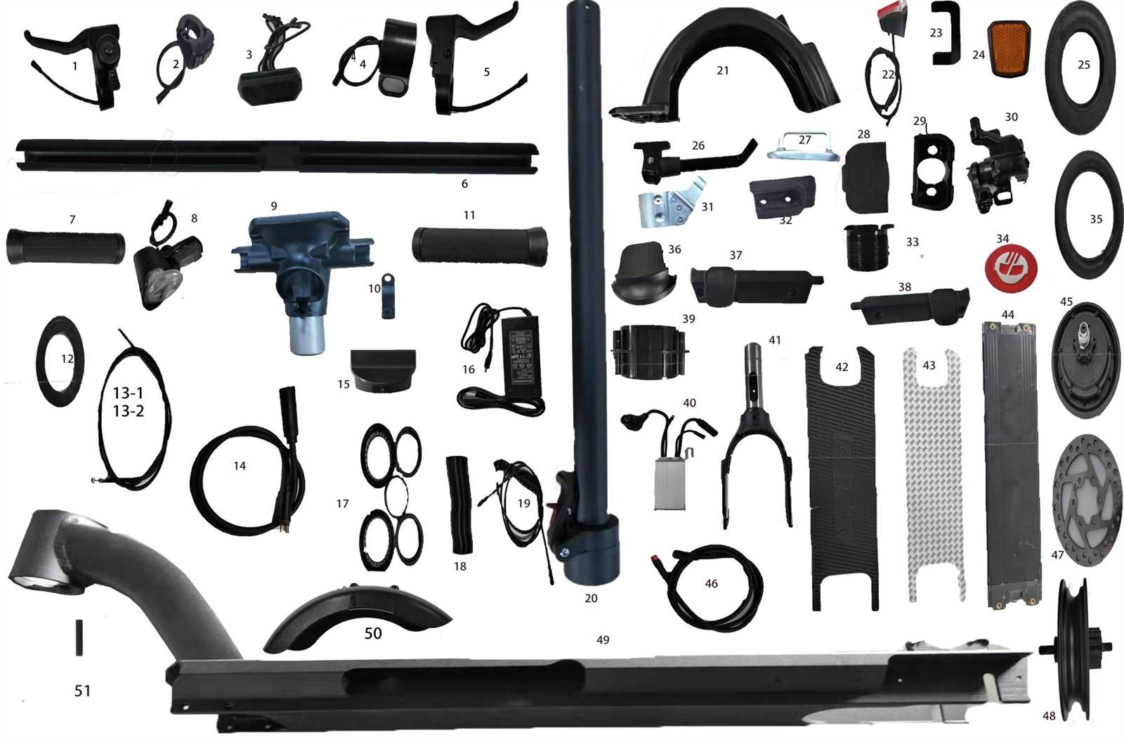 gotrax scooter parts diagram