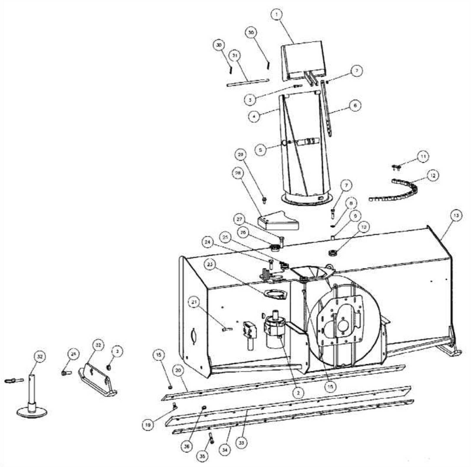 snowblower parts diagram