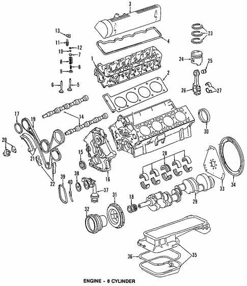 mercedes engine parts diagram