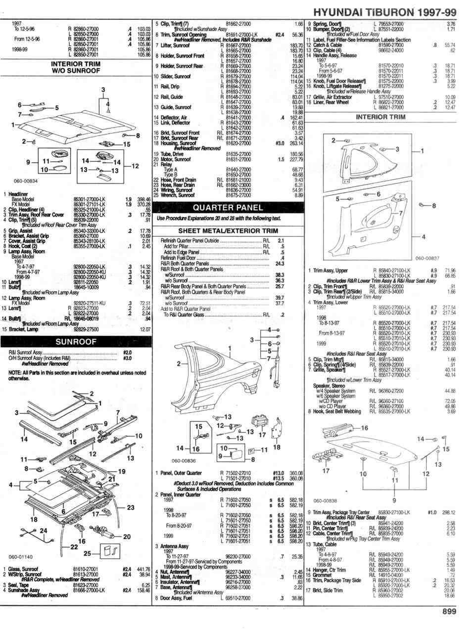 hyundai tiburon parts diagram