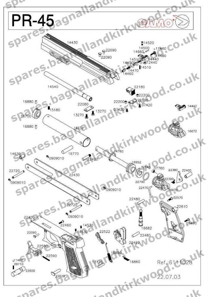 gamo parts diagram