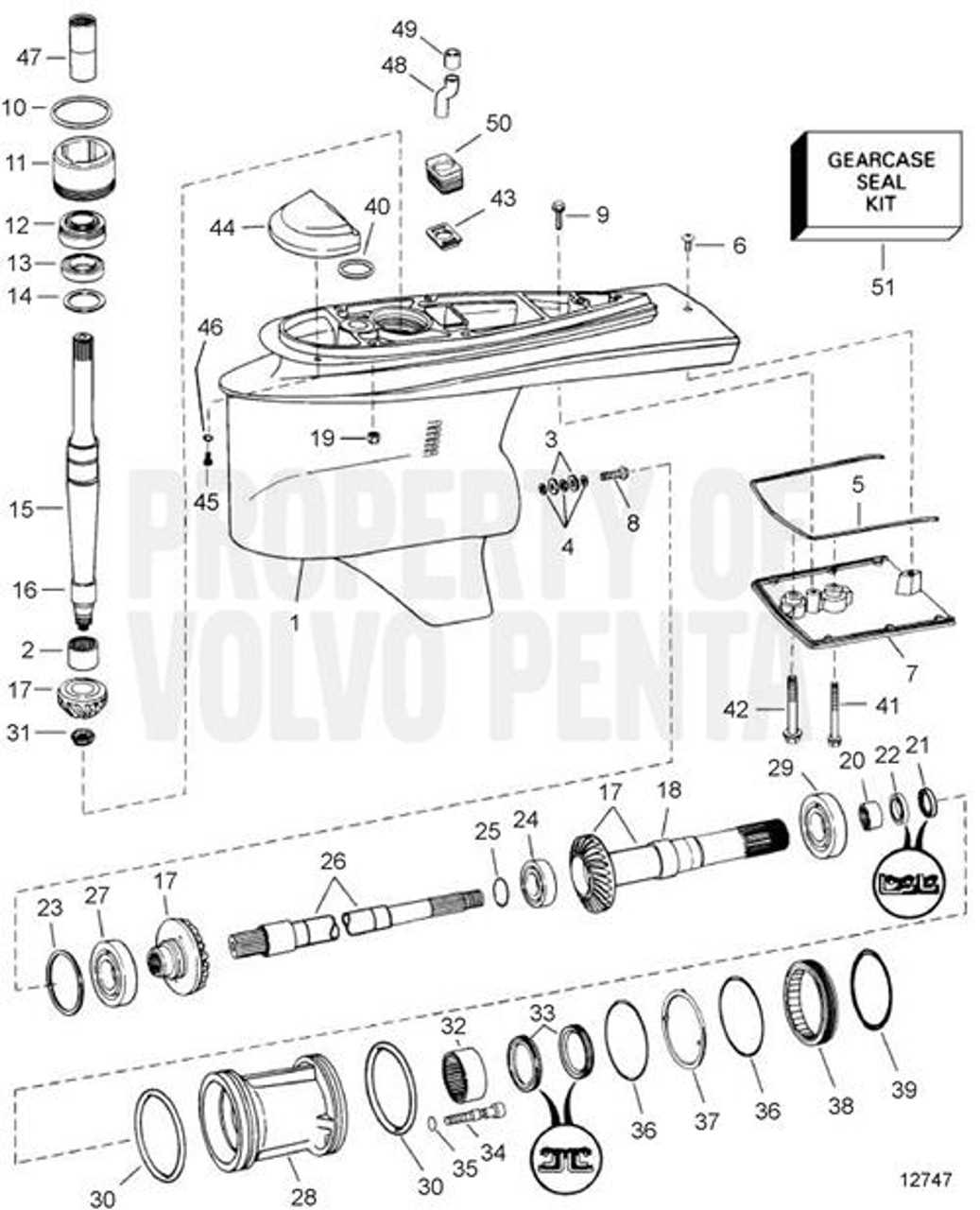 volvo penta duo prop parts diagram