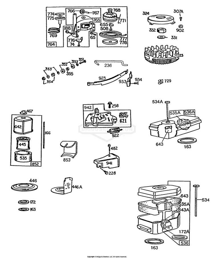 briggs and stratton 190cc parts diagram