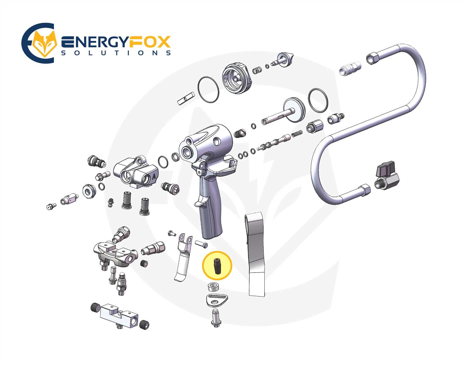 spray gun parts diagram