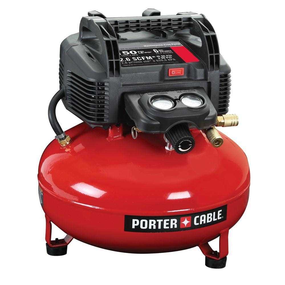 porter cable 6 gallon air compressor parts diagram