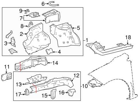 diagram toyota corolla body parts names