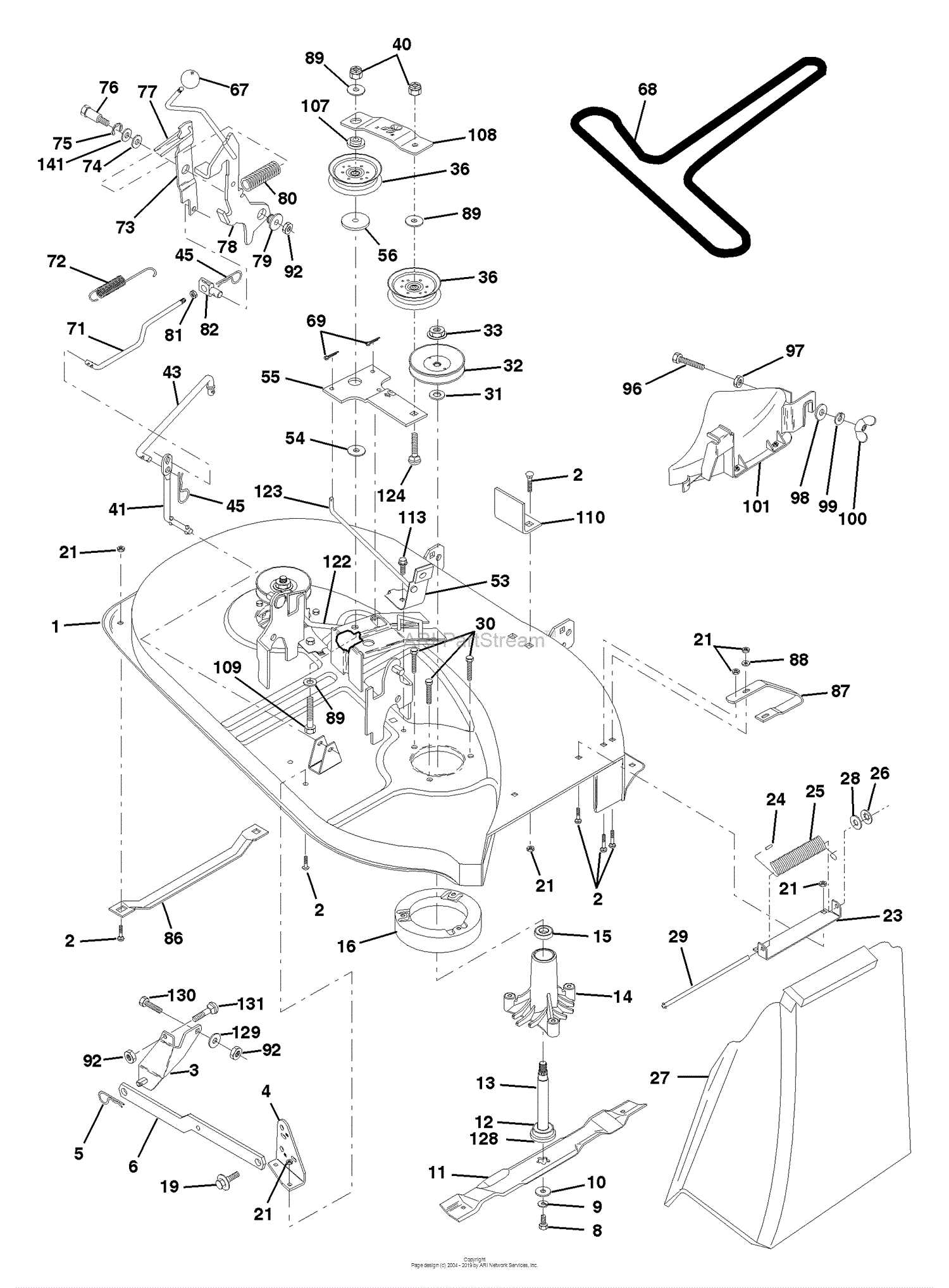 husqvarna ride on mower parts diagram