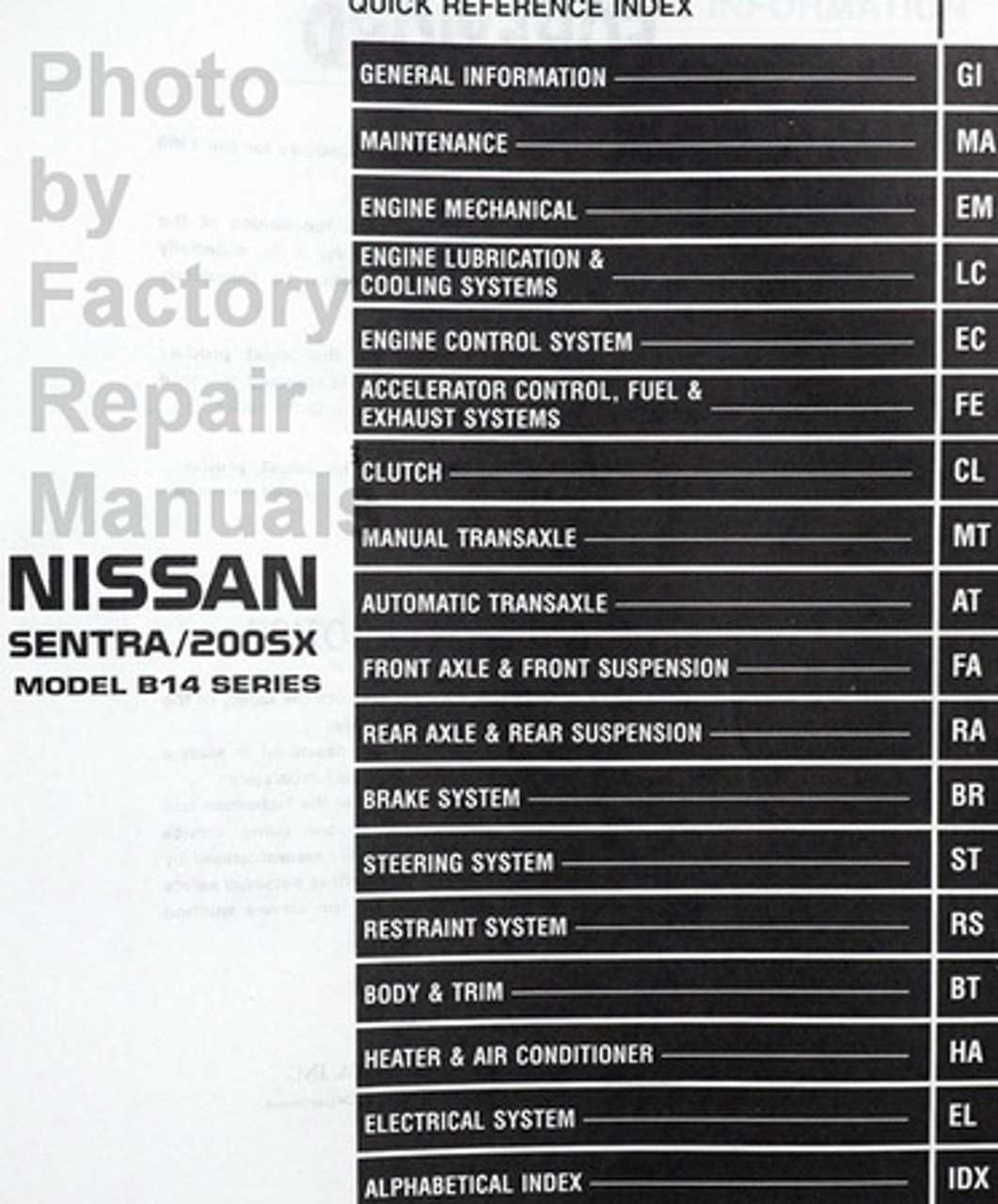 nissan sentra engine parts diagram