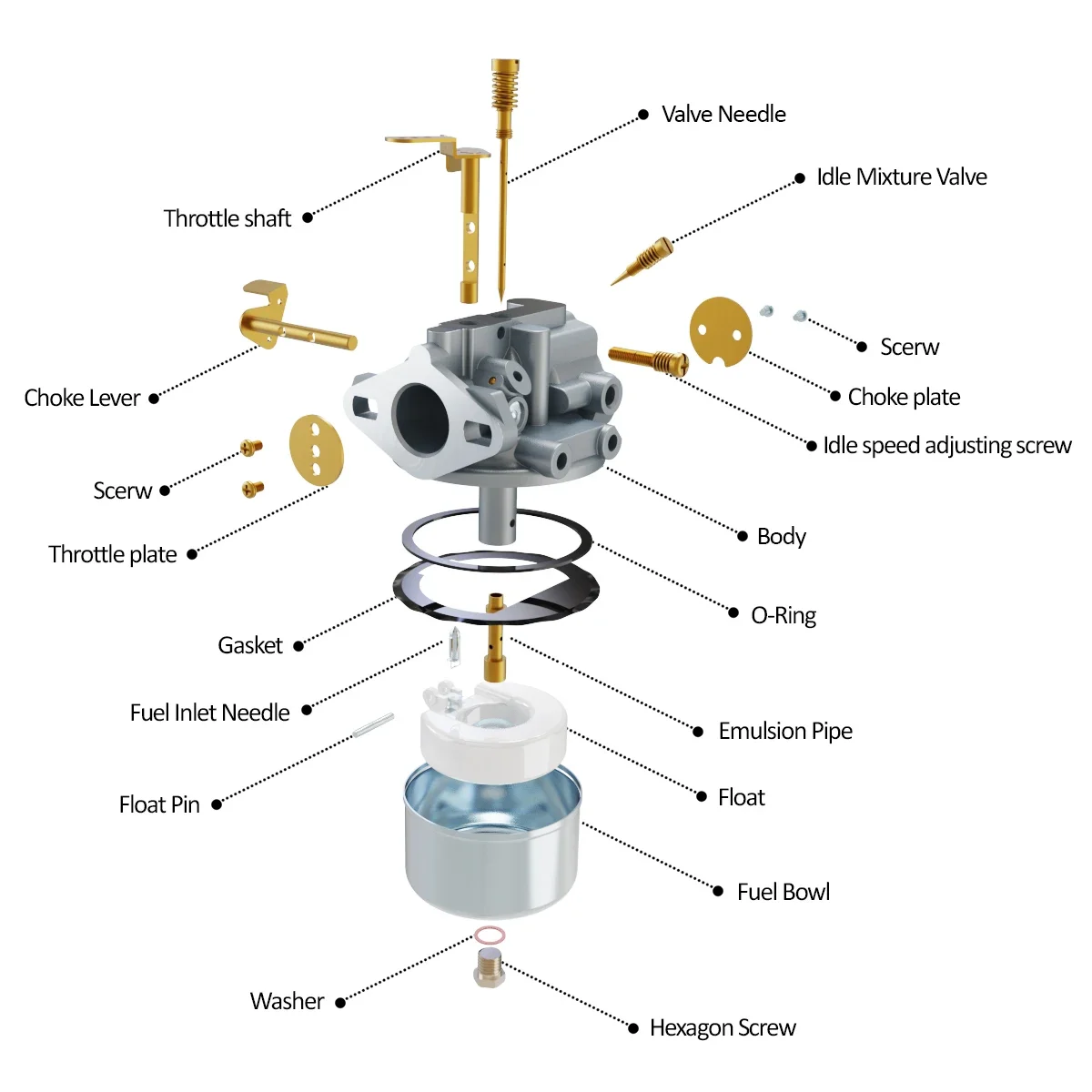 carter afb parts diagram