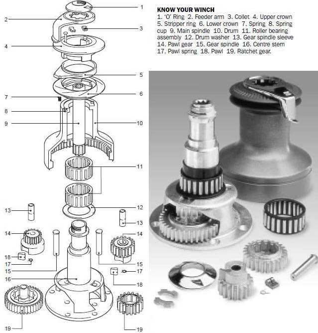 lewmar winch parts diagram