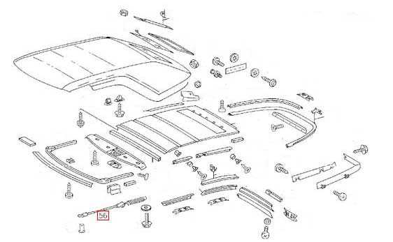 bmw e36 convertible top parts diagram