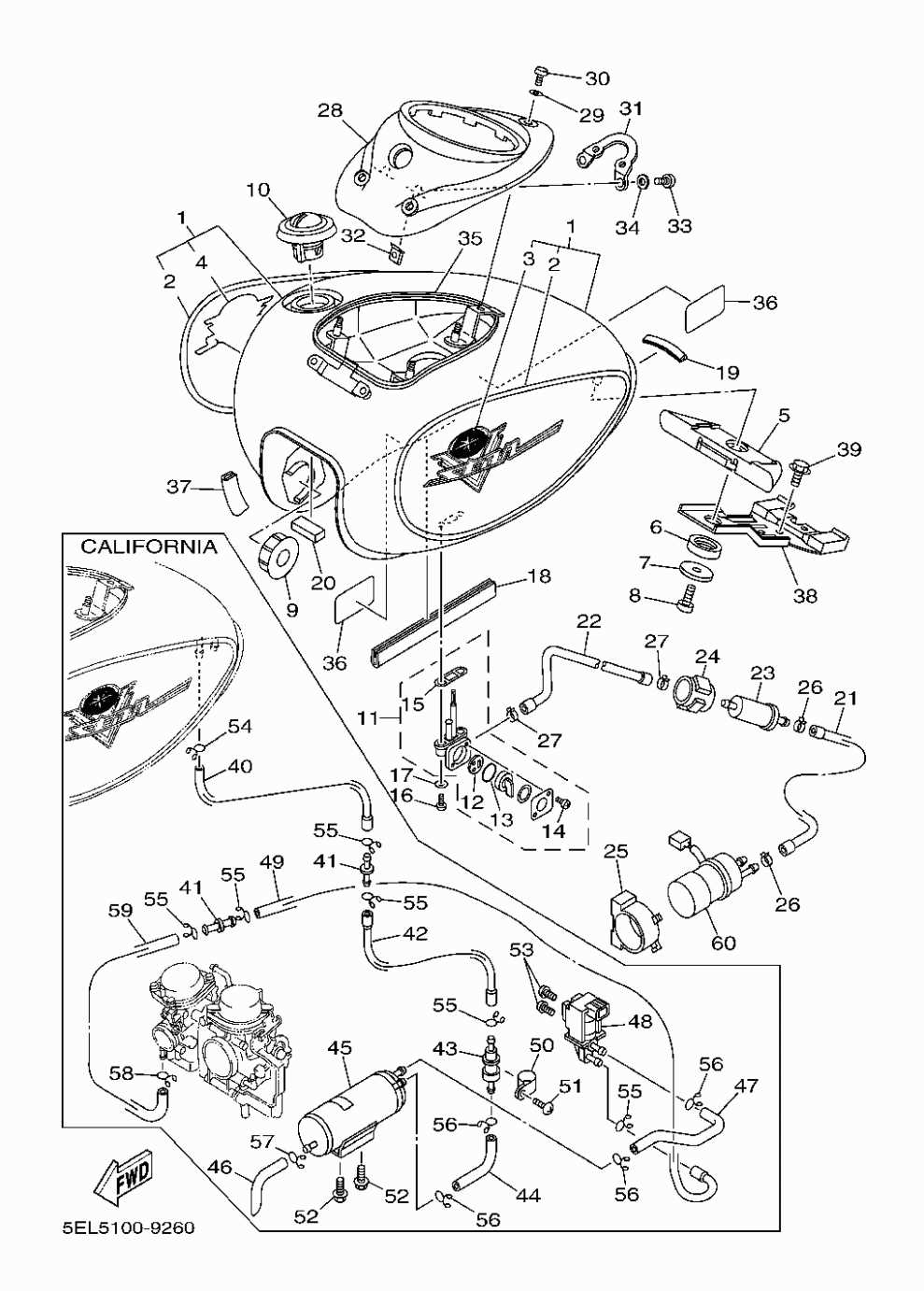 yamaha road star parts diagram