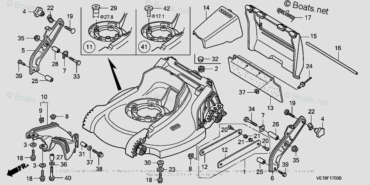 diagram lawn mower parts