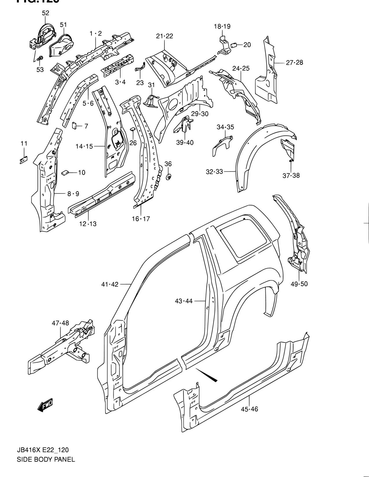 toyota tacoma body parts diagram