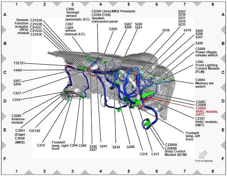 2011 ford edge parts diagram