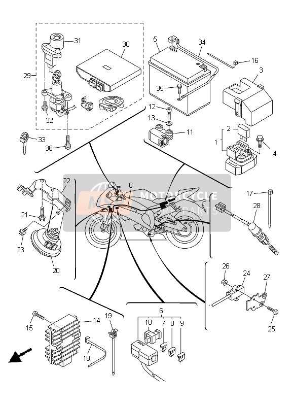 2009 yamaha r6 parts diagram