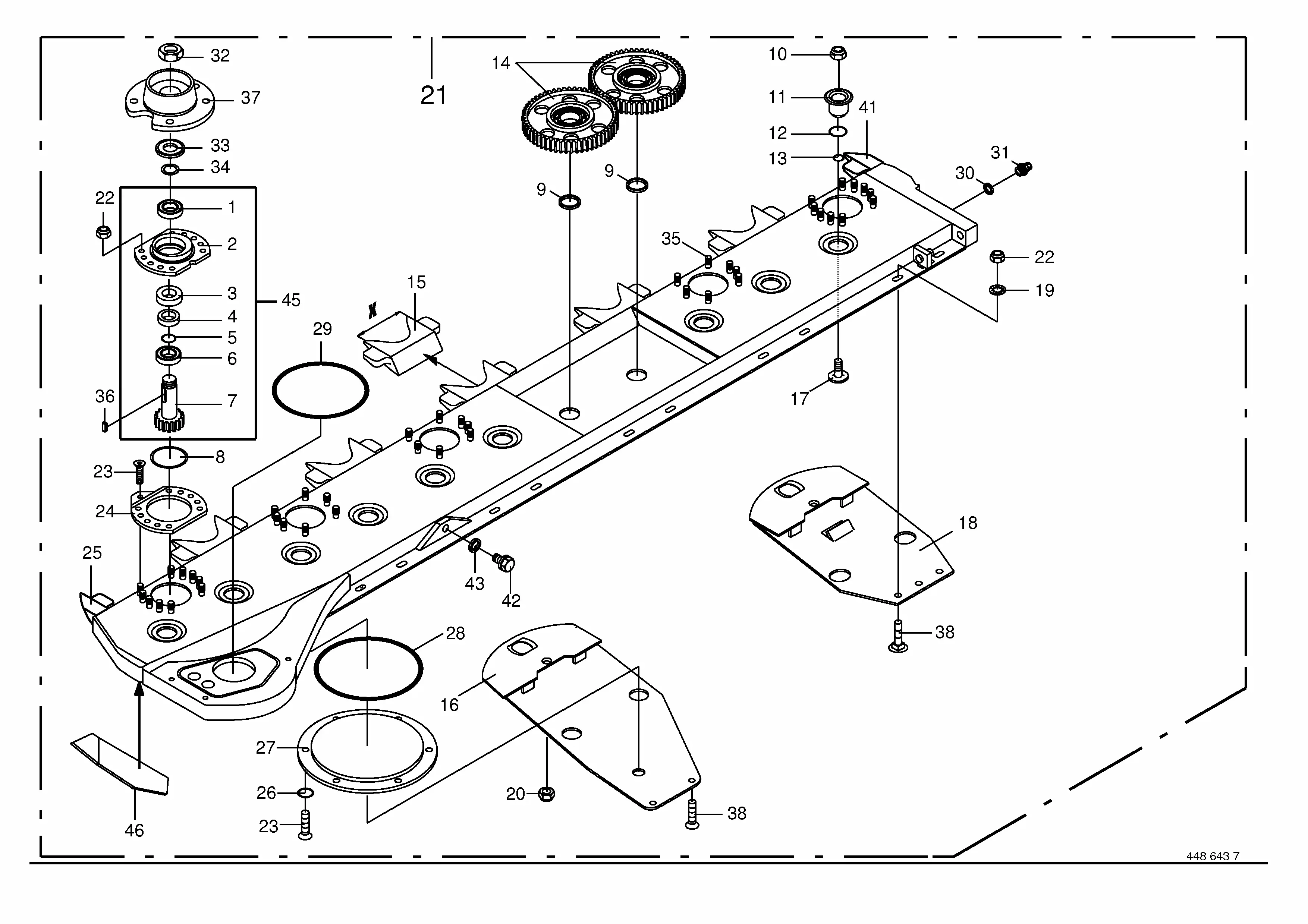 vicon disc mower parts diagram