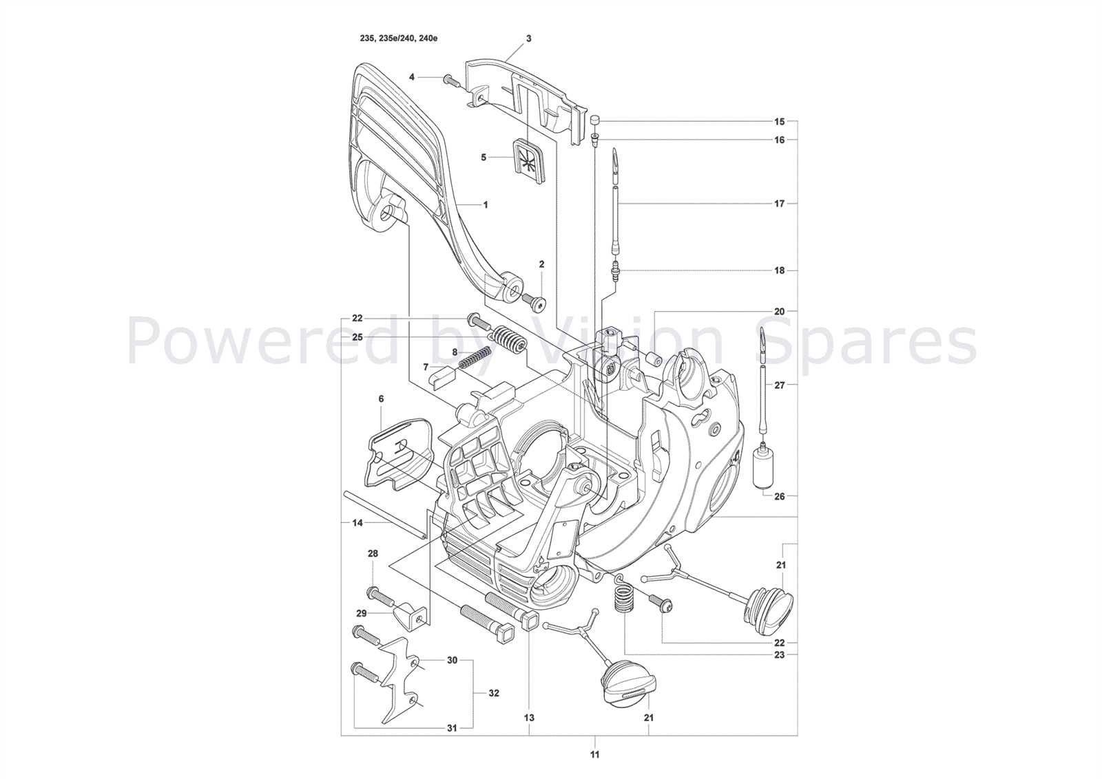 husqvarna parts diagrams