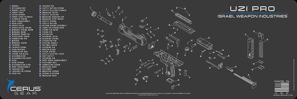 uzi parts diagram