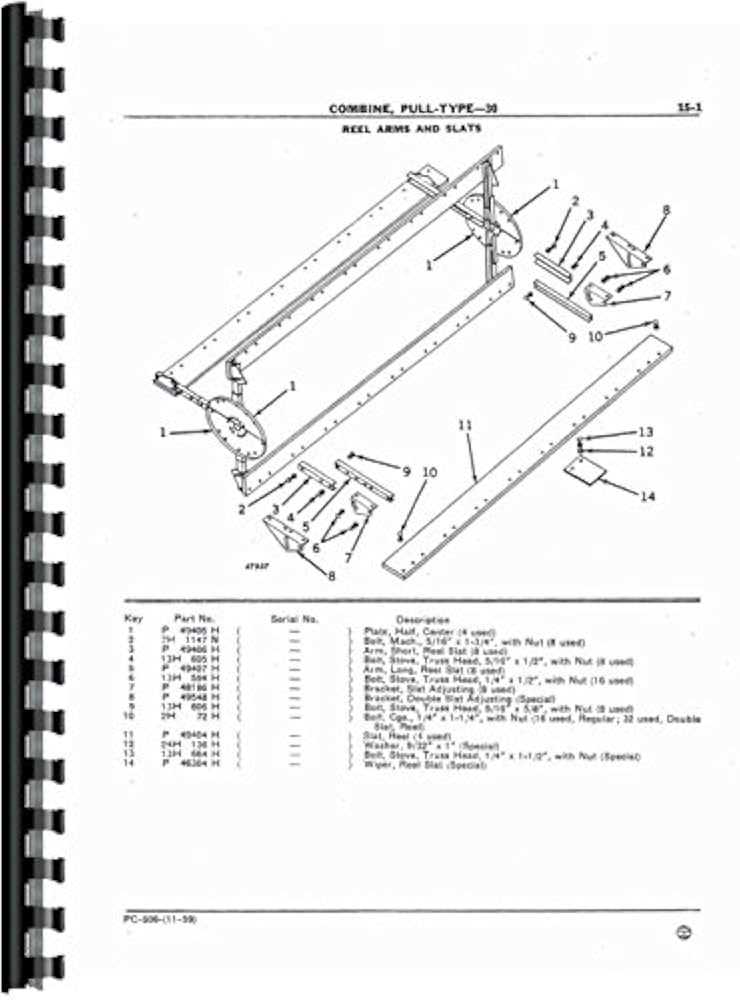 john deere combine parts diagram