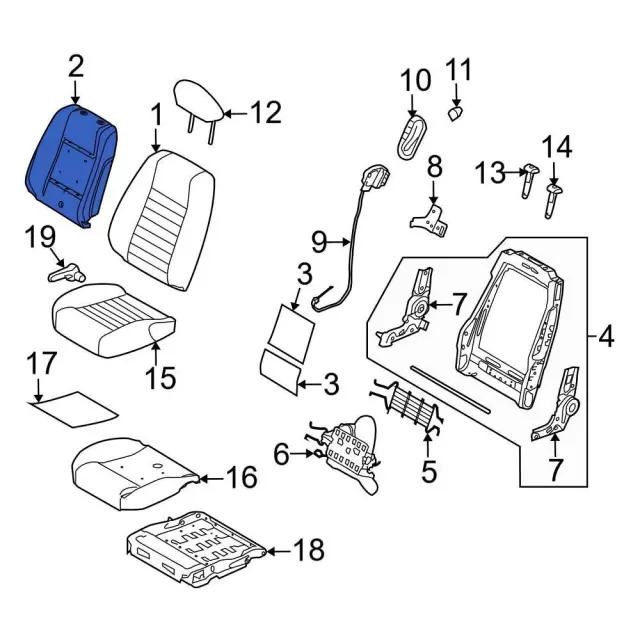 2014 mustang parts diagram