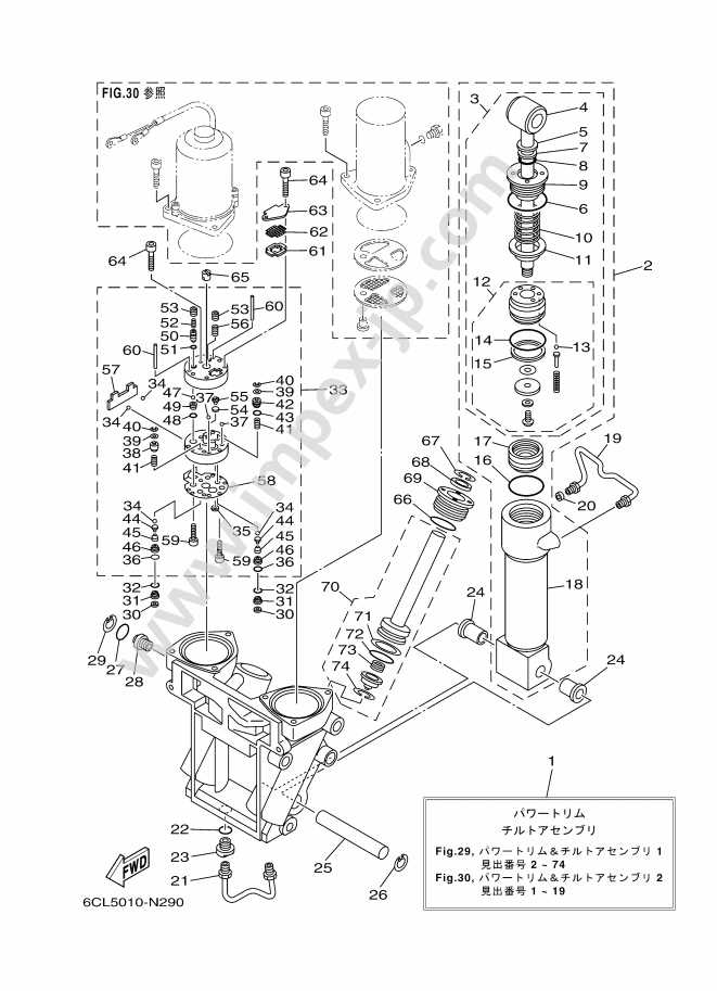 power trim model 150 parts diagram