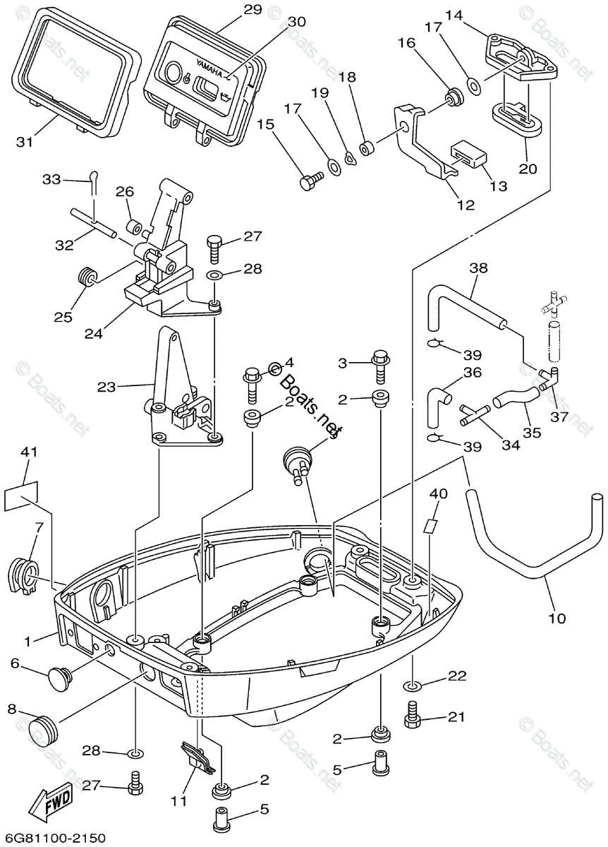 yamaha 9.9 outboard parts diagram