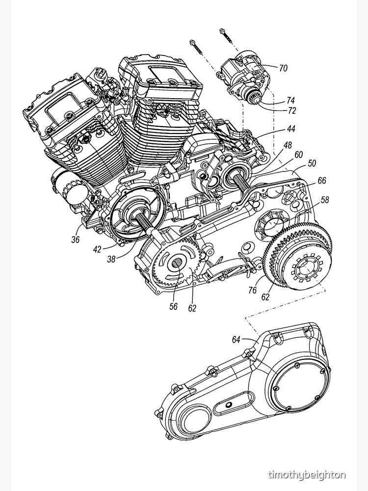 harley motor parts diagram