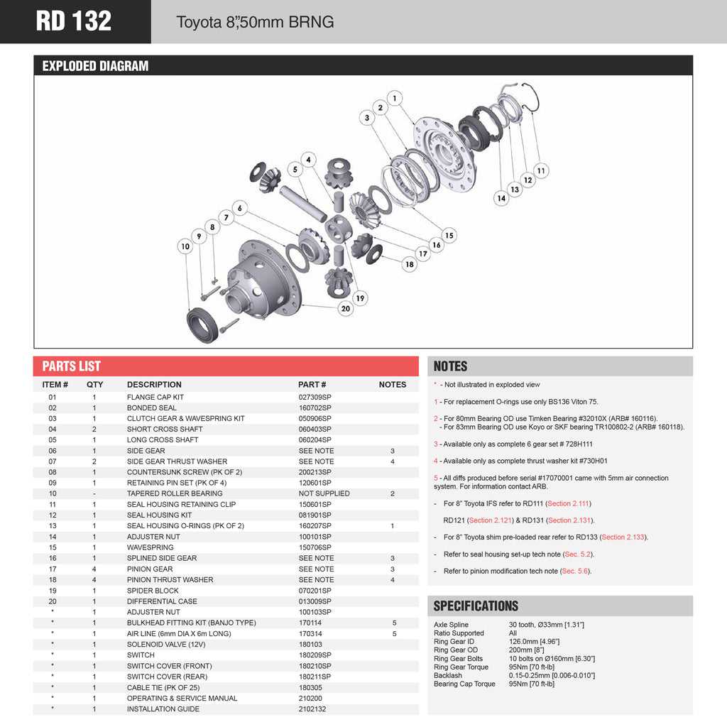 arb air locker parts diagram