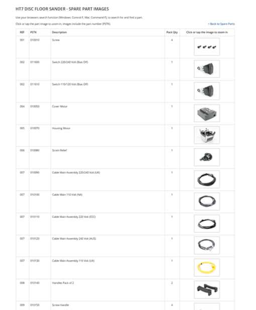 hiretech ht7 parts diagram