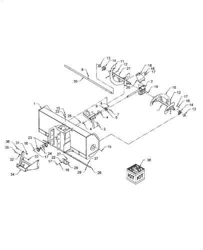 white snowblower parts diagram