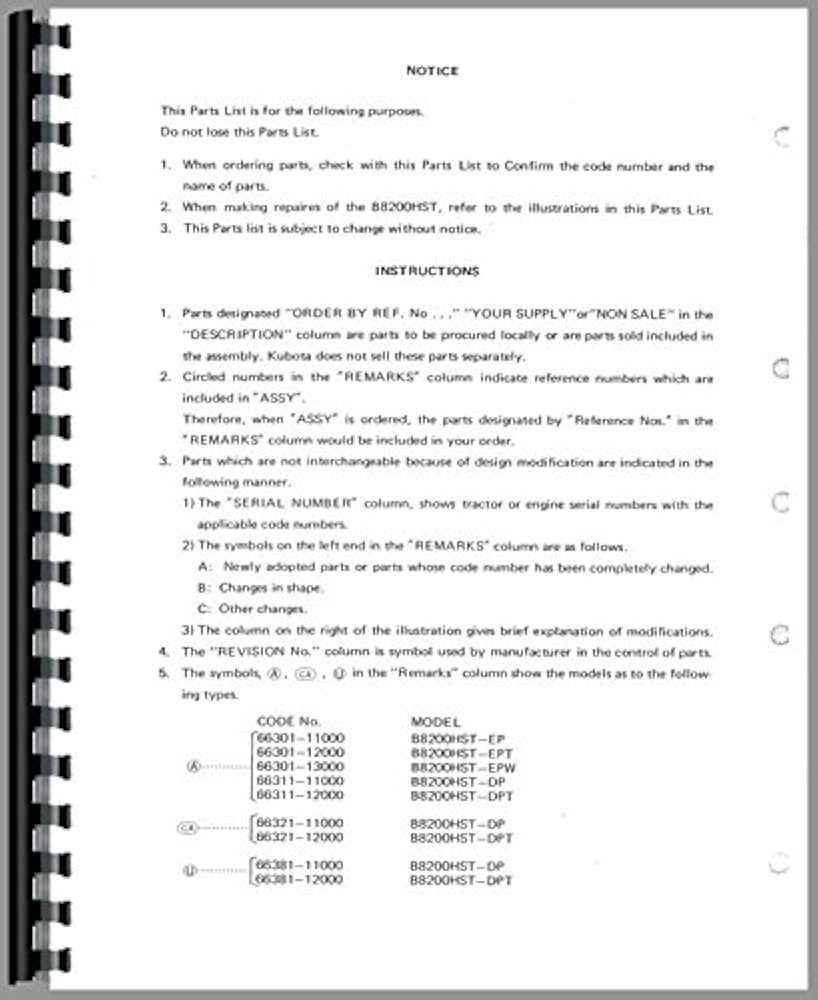 kubota b8200 parts diagram