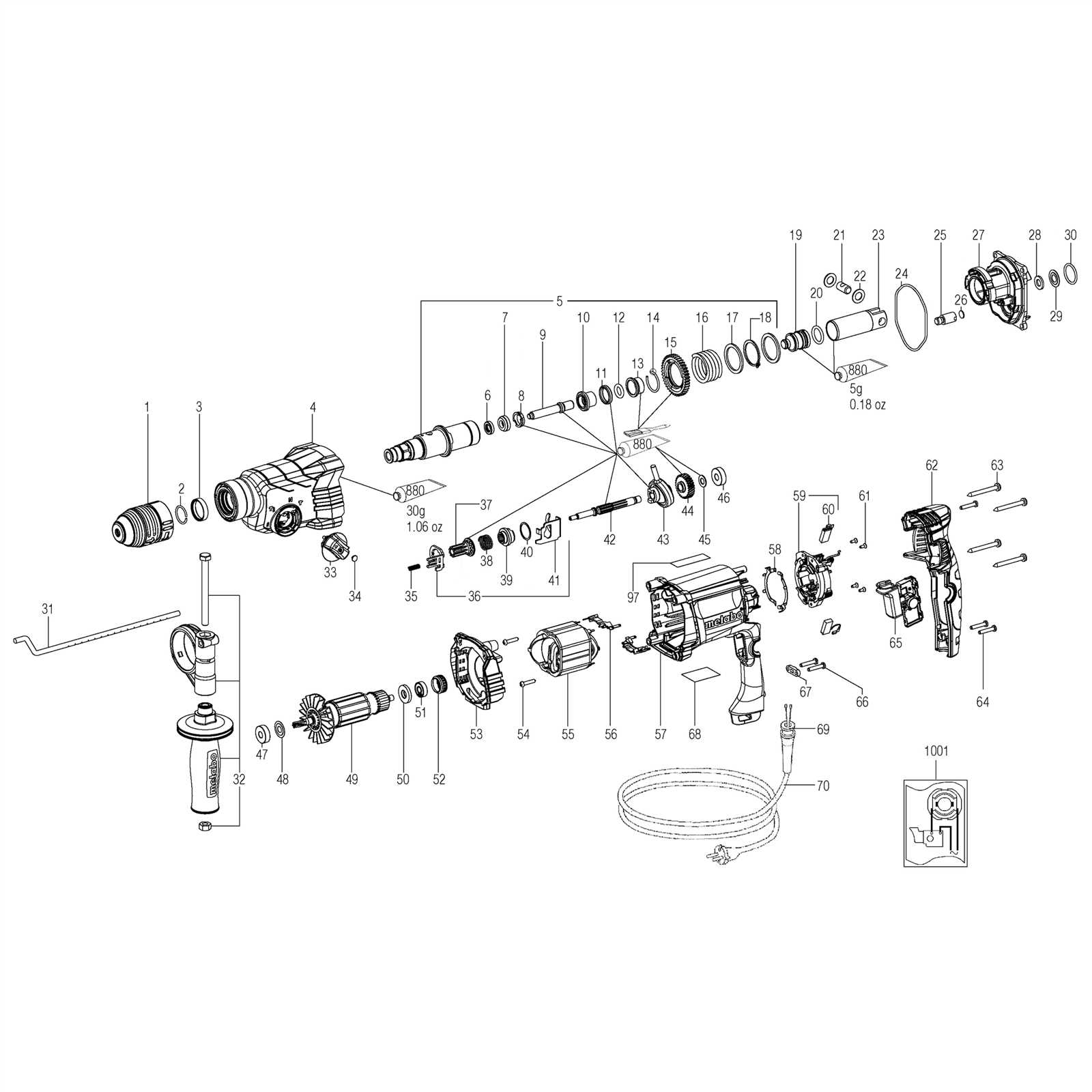 hilti te 76 parts diagram