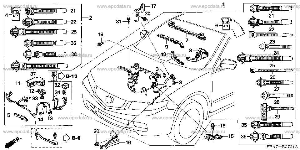 honda accord engine parts diagram