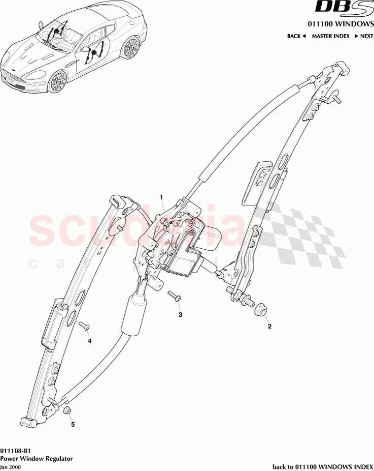 window regulator parts diagram