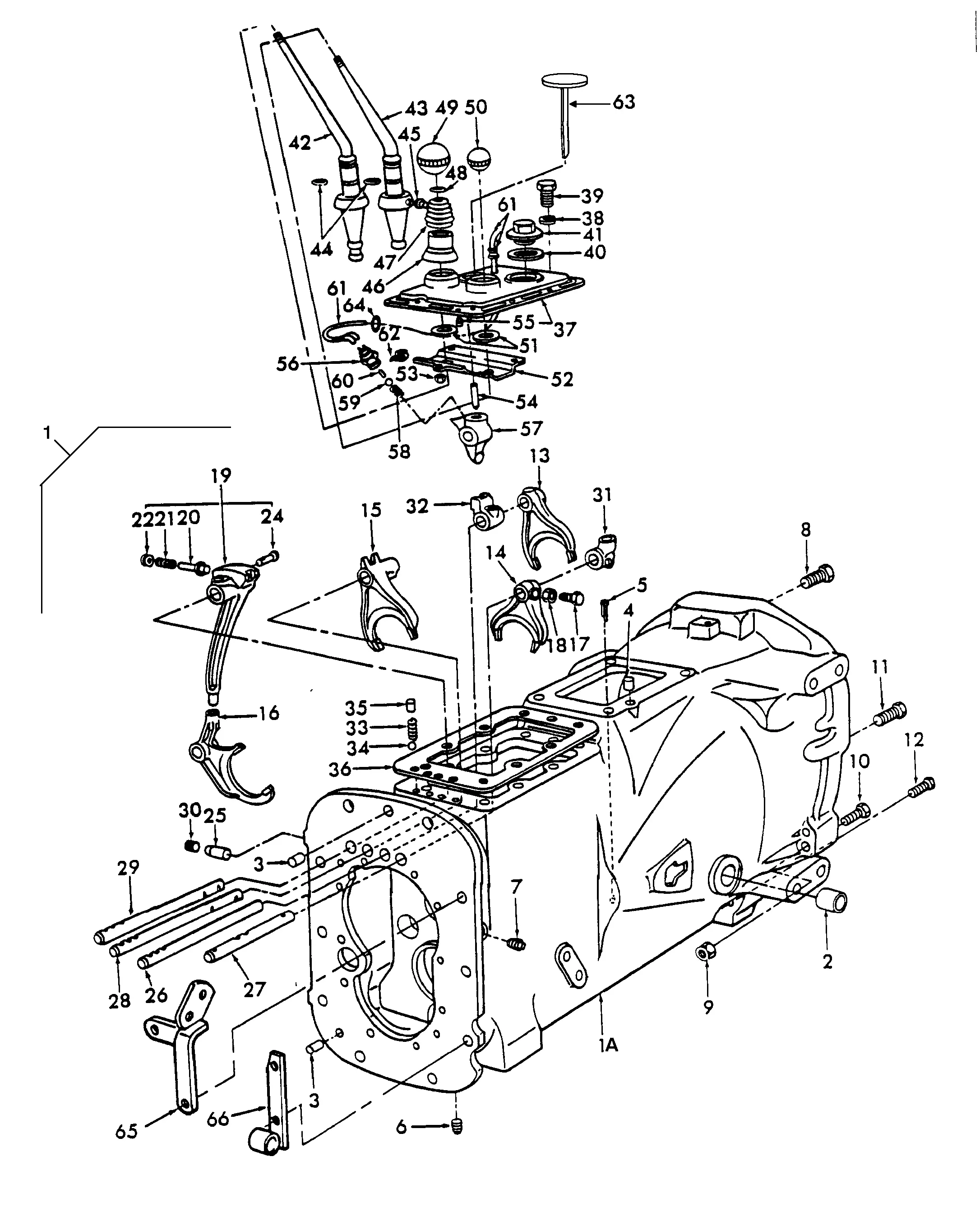 ford 4600 parts diagram