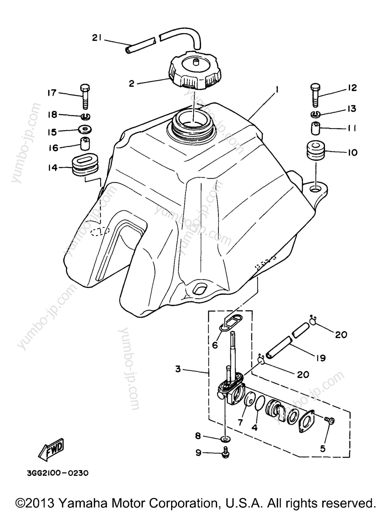 yamaha banshee parts diagram