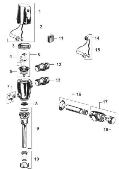 urinal parts diagram