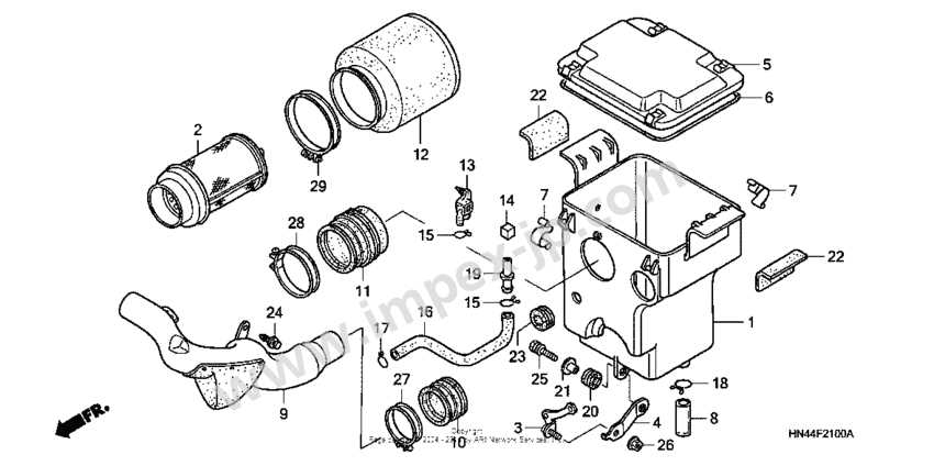 2001 honda rancher 350 parts diagram