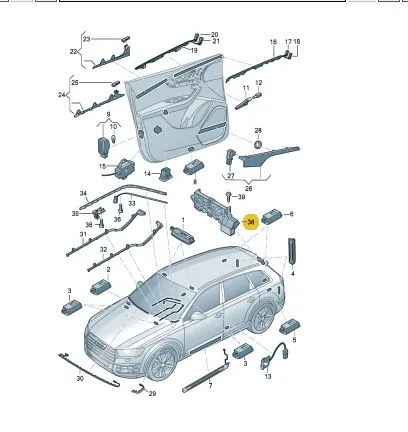 2017 audi q7 parts diagram