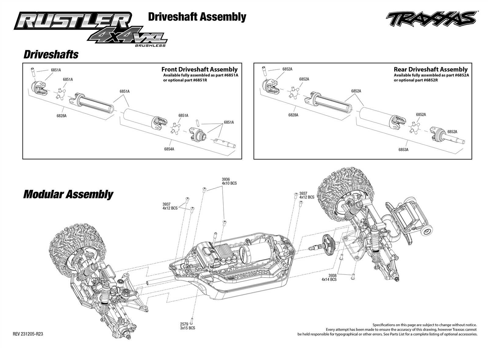 traxxas slayer pro 4x4 parts diagram