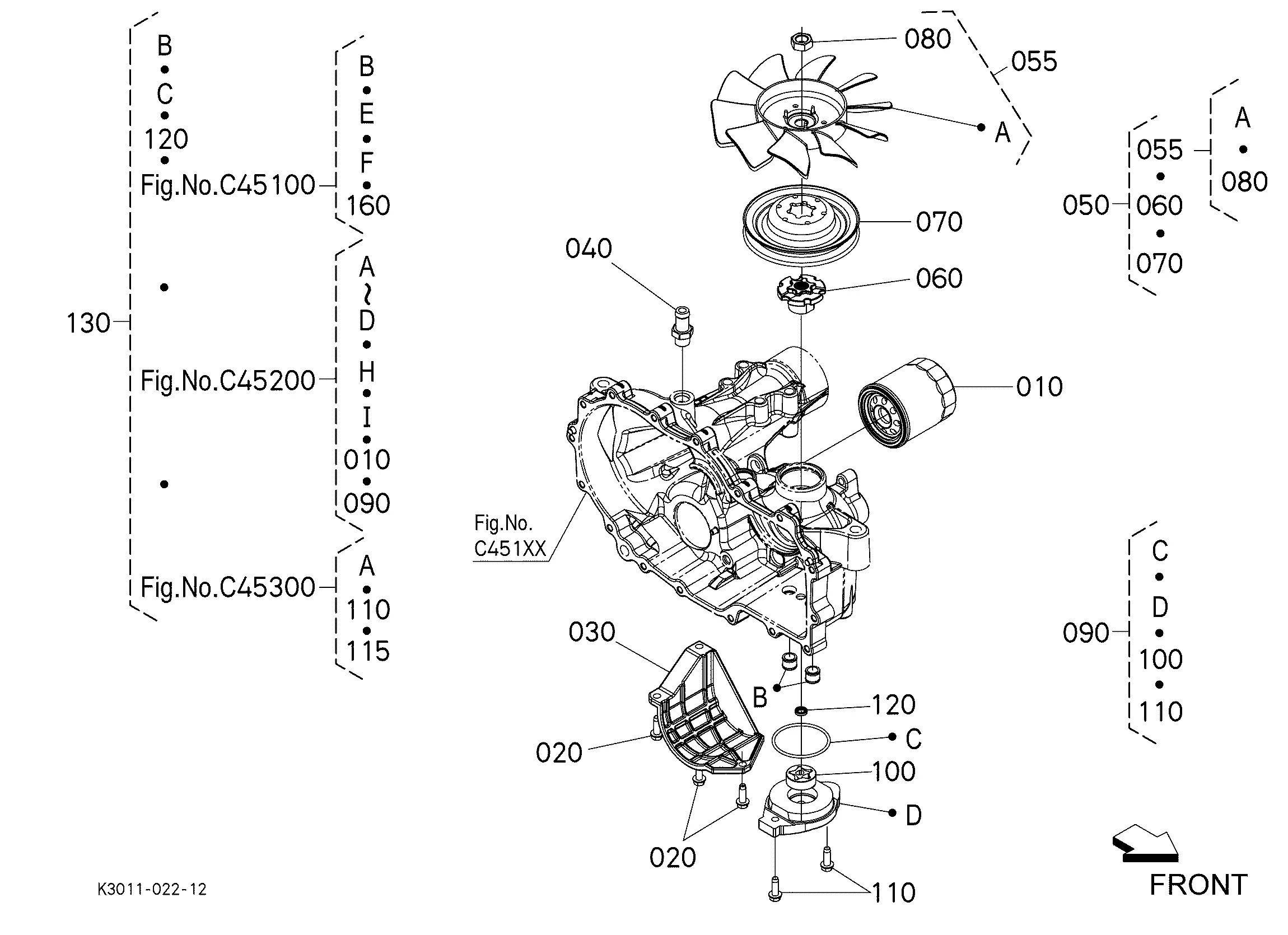 kubota z125skh 54 parts diagram