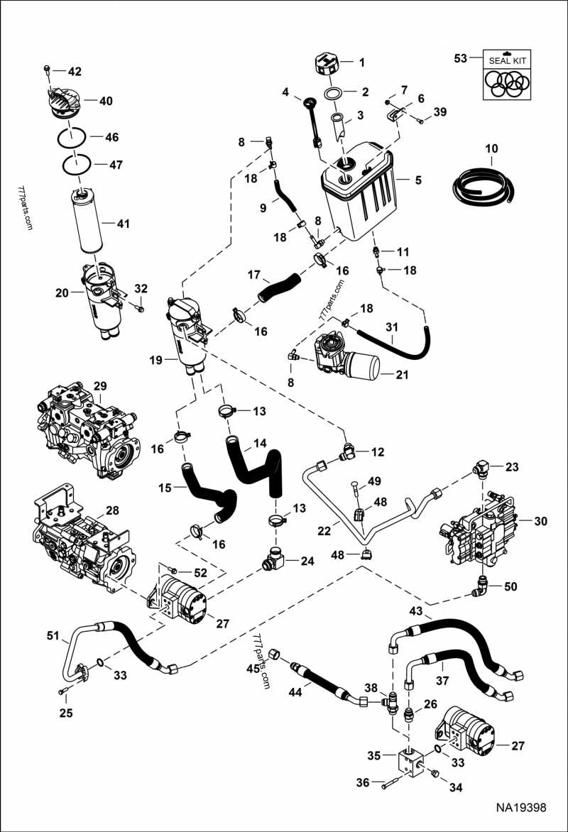 bobcat t450 parts diagram