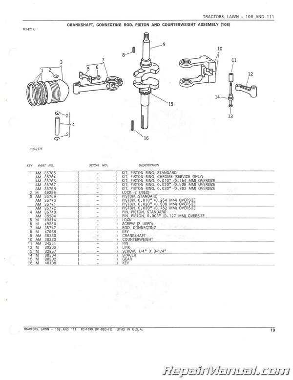 john deere m parts diagram