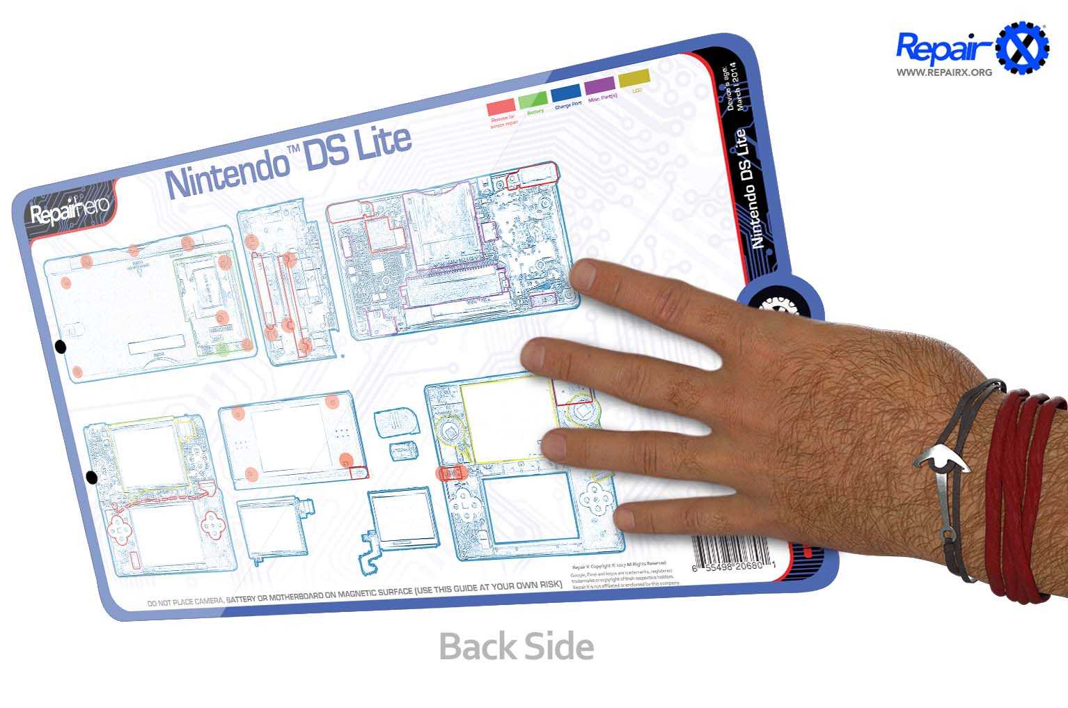 nintendo ds lite parts diagram