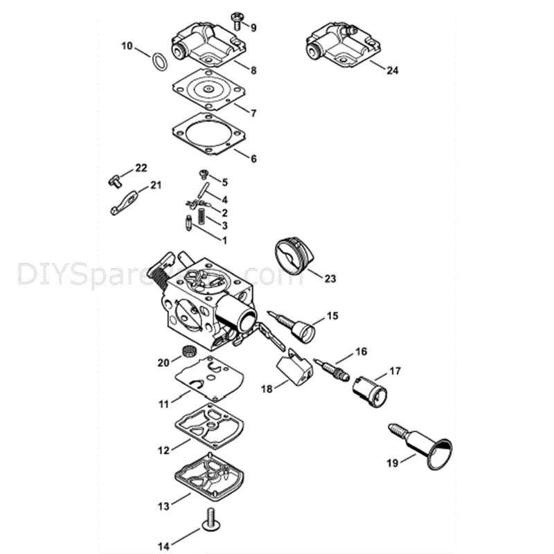 stihl ms 291 chainsaw parts diagram