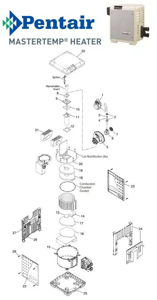 master heater parts diagram