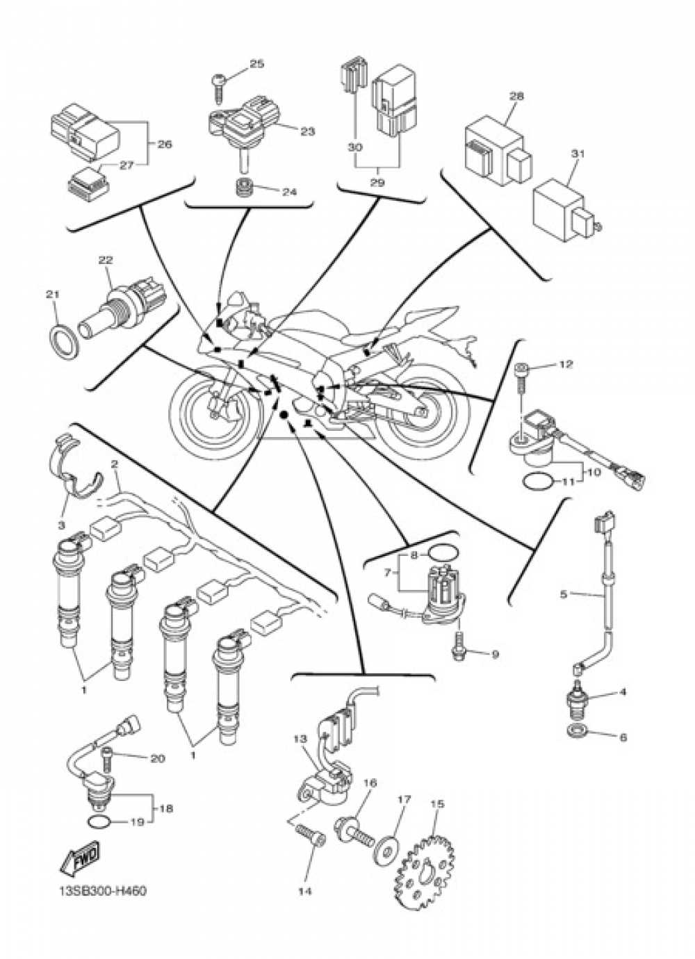 2009 yamaha r6 parts diagram