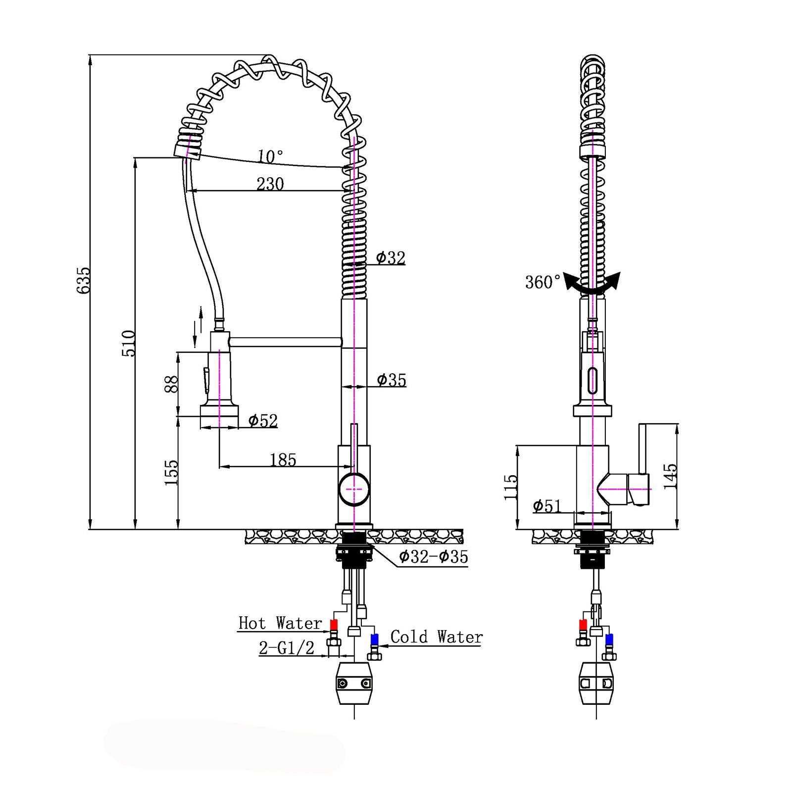 kraus kitchen faucet parts diagram